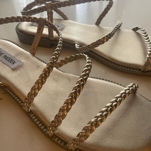 Dress sandals with strap, never worn